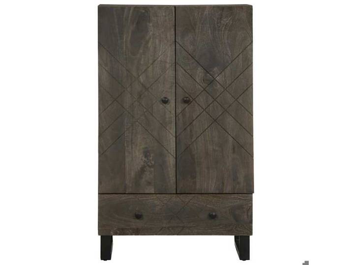 Buffet - - Meuble audio-vidéo - Bois de manguier massif - Noir - 60x33x100 cm 741igg69q