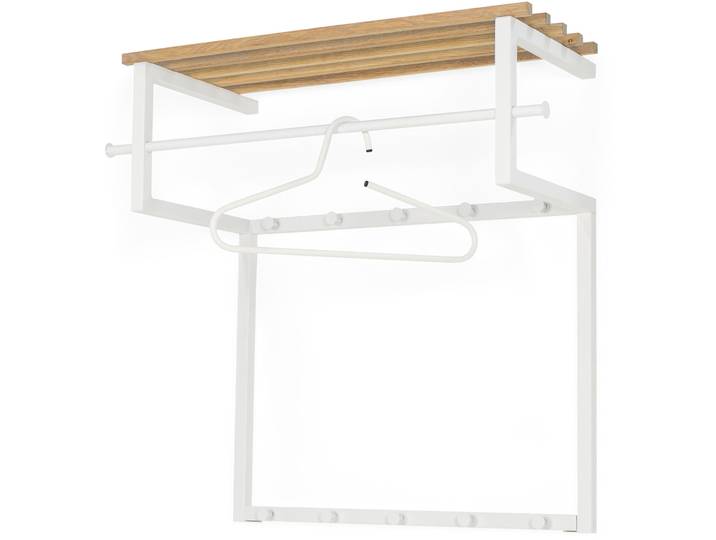 Spinder Design Garderobe Arya weiss Eiche B 76 T 34 H 76 cm