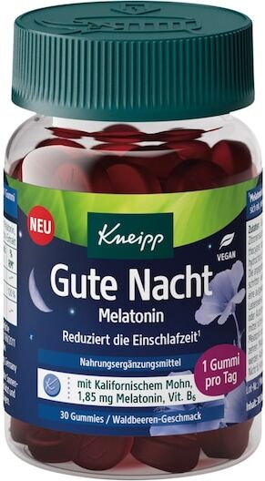 Kneipp Gesundheit NahrungsergaenzungsmittelMelatoninGute Nacht Gummies 81 g (98,64 € / 1 kg)