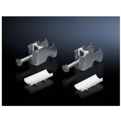 Rittal DK Klemme für Rack-Kabel-Organizer (Packung mit 25), Serverschrank Zubehör, Silber