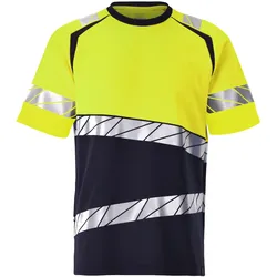 Warnschutz T-Shirt "Accelerate Safe" - 3XL - marine/leuchtgelb