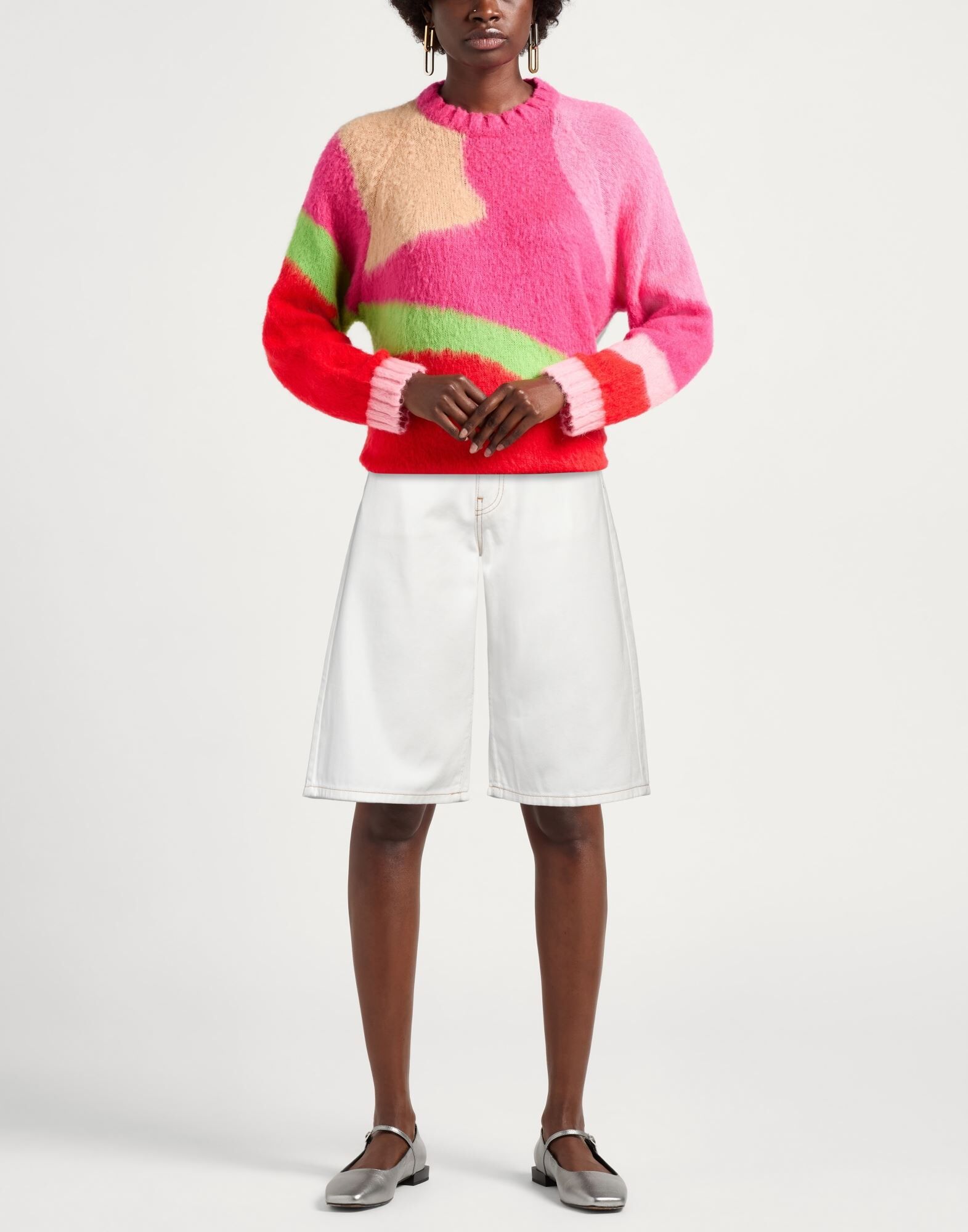 Pinko Shorts vaqueros Mujer Blanco 24 Mujer