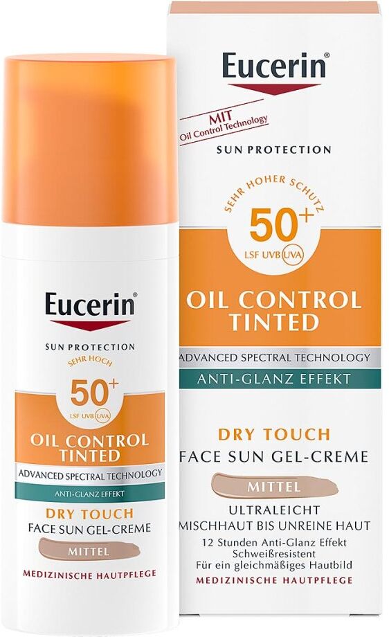 Eucerin Sun Oil Control Tinted Creme Lsf 50+ Mitt. 50ml