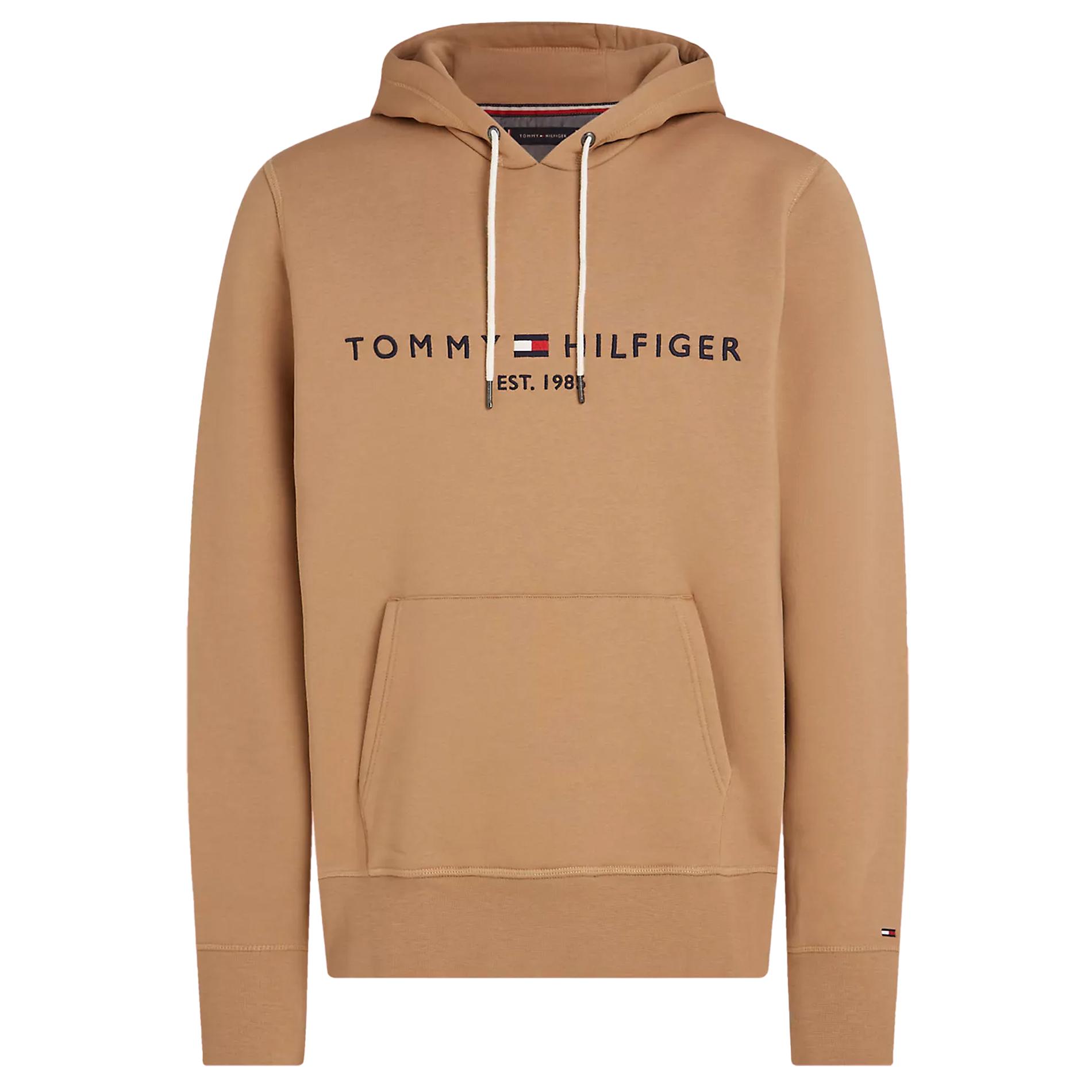 Tommy Hilfiger Hoodies Logo Hoodie Bruin
