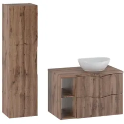 BADMÖBEL 80.6cm Tao 2er-Set Holz