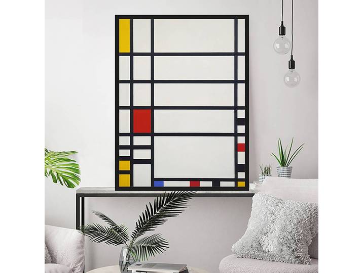 Bild Building Rahmen: Massivholz Buche, lackiert Abdeckung: Plexiglas Multicolor 62 x 82cm
