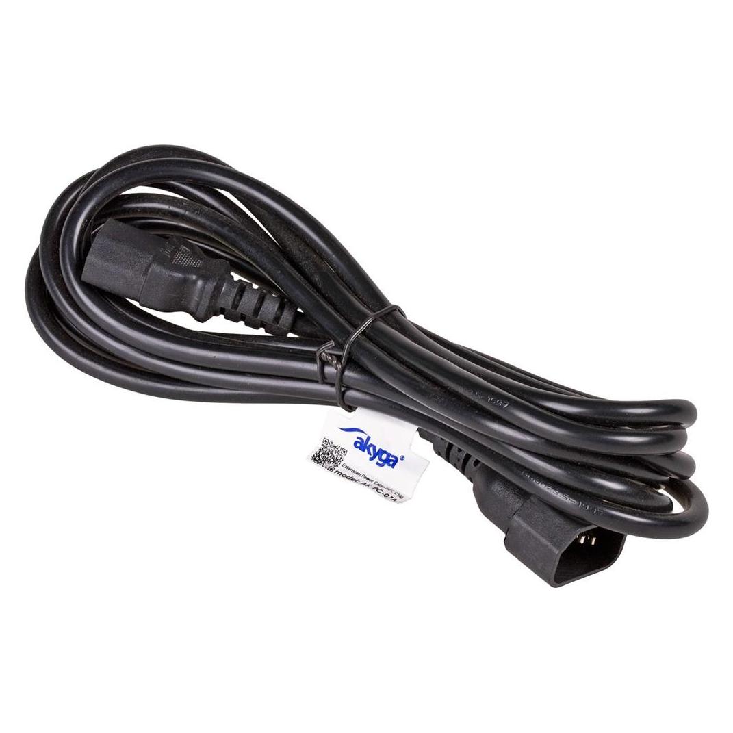 Akyga AK-PC-07A Stromkabel C13-Koppler C14-Koppler (3 m) (AK-PC-07A)