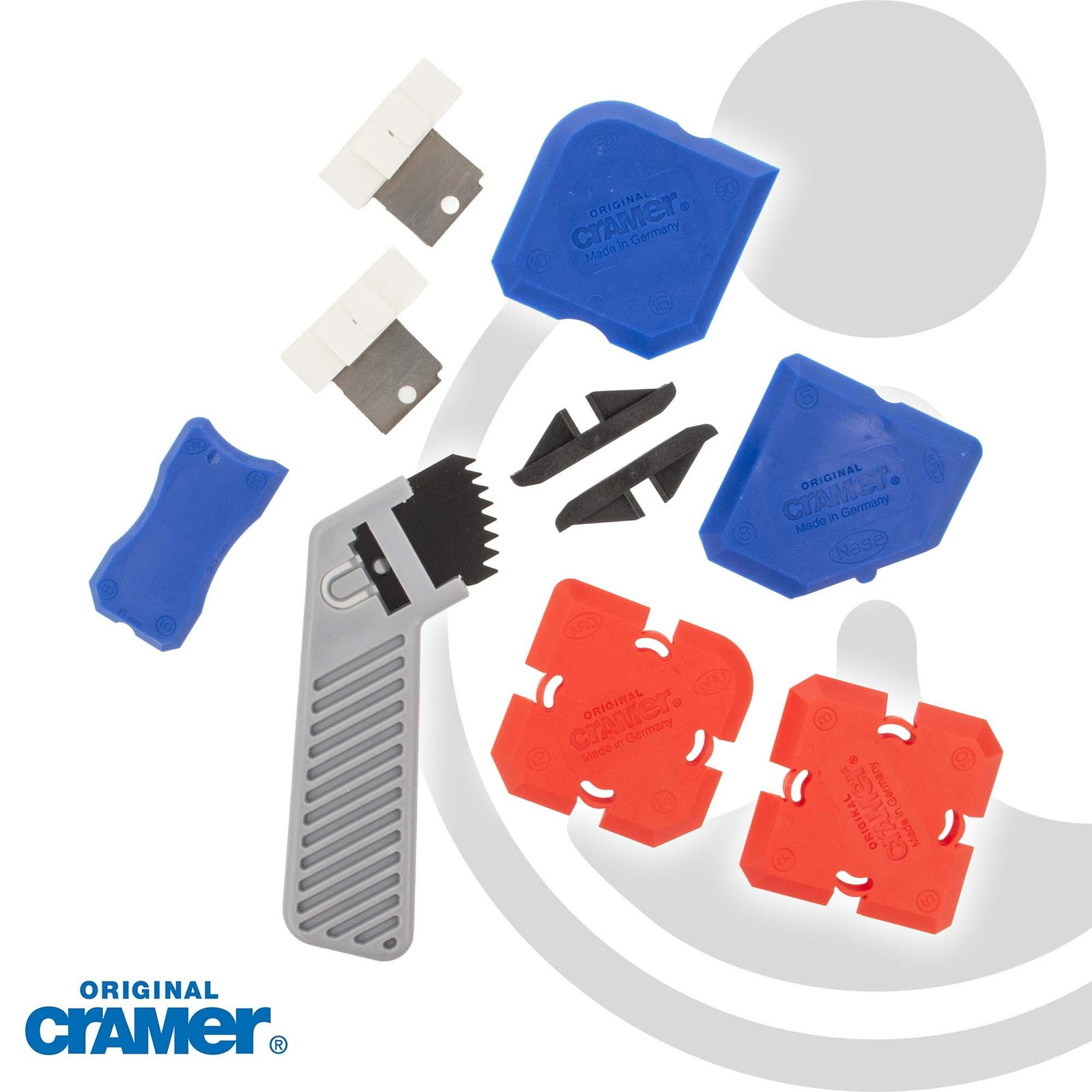 CRAMER Siliconenkitset 7 met 16 profielvarianten, mes en glijrails, CRA40407DE