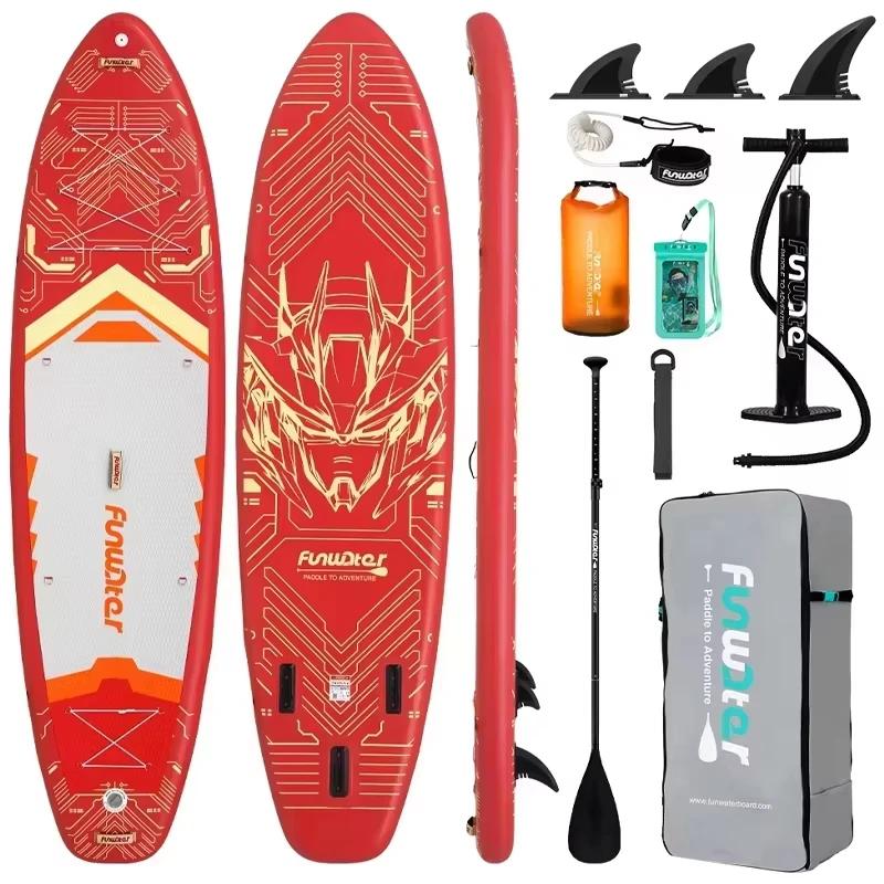Aufblasbares SUP-Board - SUPFW50C - 350 × 89 × 15 cm - Rutschfeste Oberfläche - - Für Erwachsene