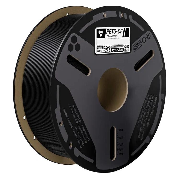 Elegoo PETG-CF-Kohlefaser-Filament (schwarz) 0,5 kg (PETG, 500 g) (50.203.0647)