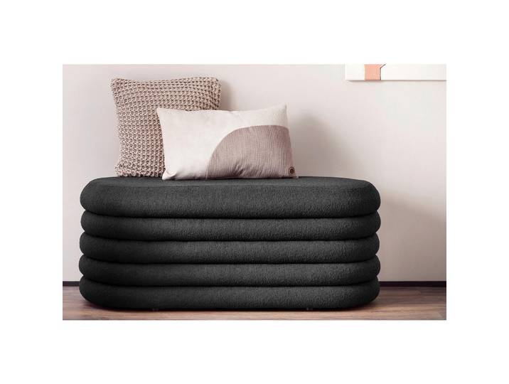 Livetastic Bettbank, Anthrazit, 108x42x45 cm, Schlafzimmer, Betten, Bettgestelle- Einzelteile, Bettbänke