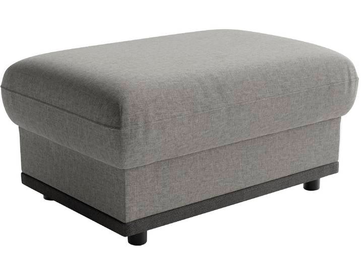 Polsterhocker SIT & MORE Cordoba B: 92 cm, Sitzhöhe: 46 cm , grau, B:92cm H:46cm T:63cm, 100% Polyester, Hocker, Polsterhocker, Flexible Ablagefläche, passend zur Serie Cordoba