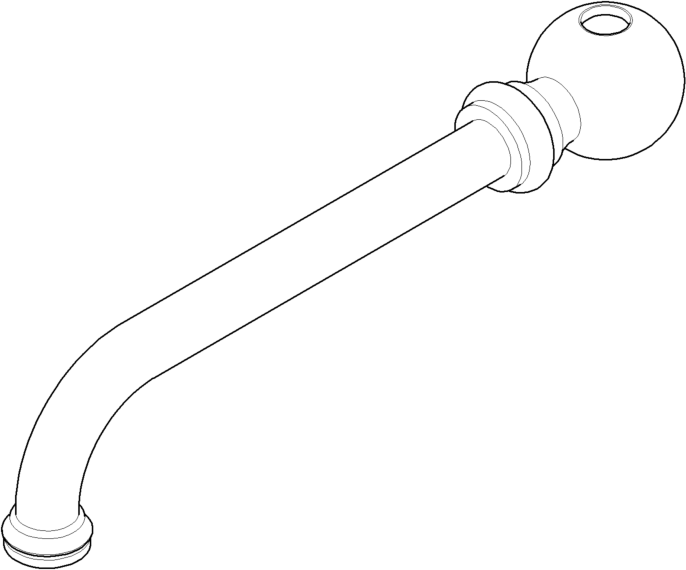 Dornbracht Rohrauslauf 200 mm 04282505011-09 messing
