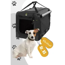 Maelson Soft Kennel Evo faltbare Hundebox in 5 Größen, schwarz, Größe: S (72x51x51)