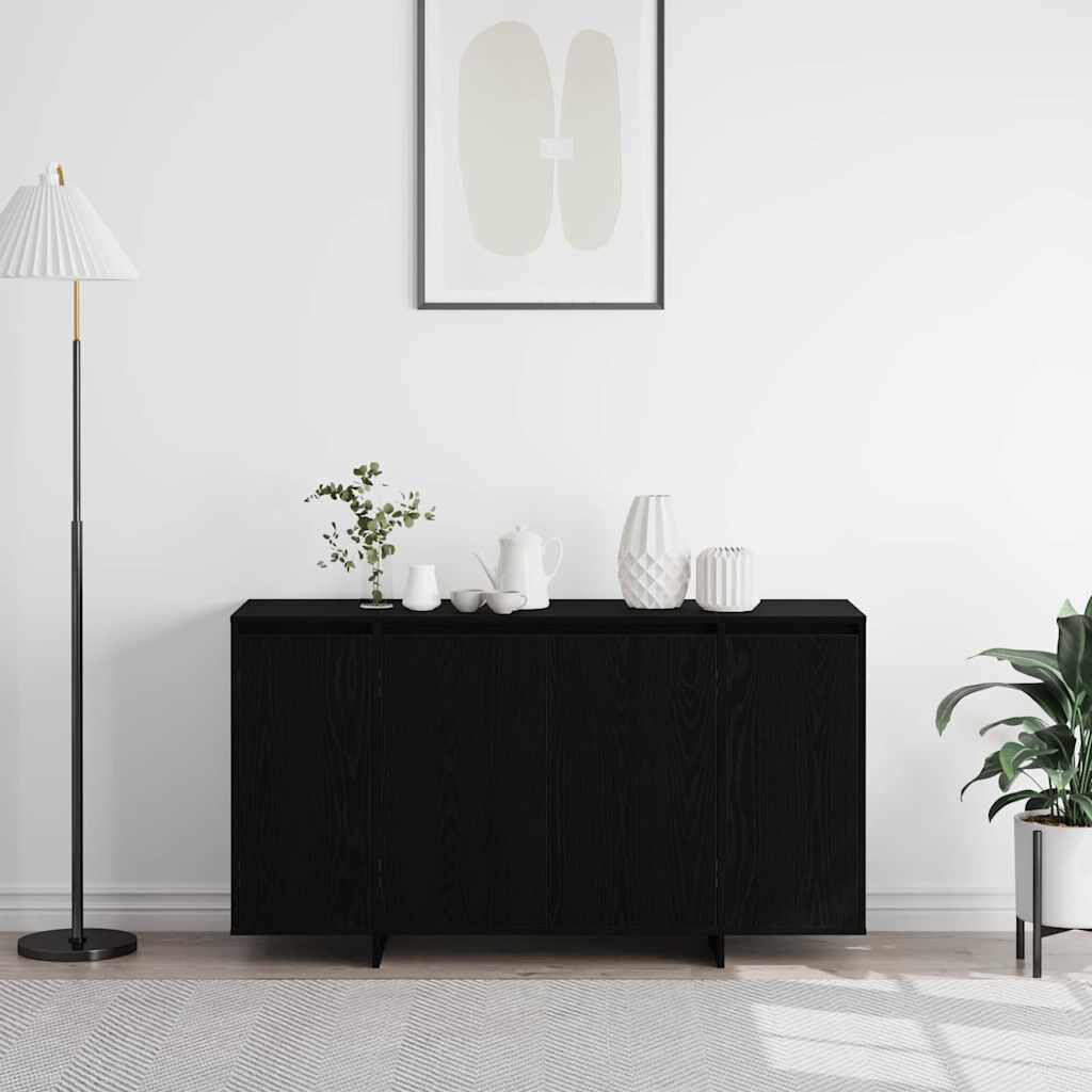 Latitude Run Sideboard Black Oak 75cm H X 135cm W X 41cm D