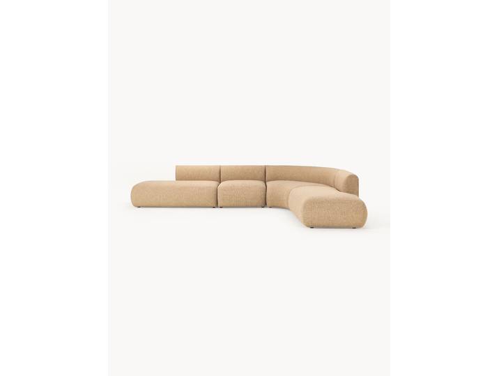 Modulares XL-Ecksofa Sofia aus Bouclé
