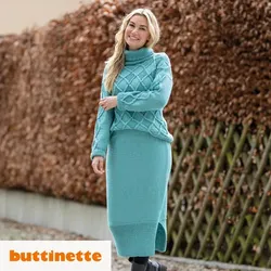 Strickanleitung – Strick-Kombi Rock aus Woll Butt Primo Merino Cotton