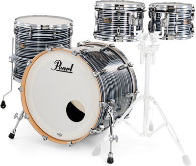"Pearl Masters Maple/Gum 22"" 4pc #855 Black Oyster Swirl"