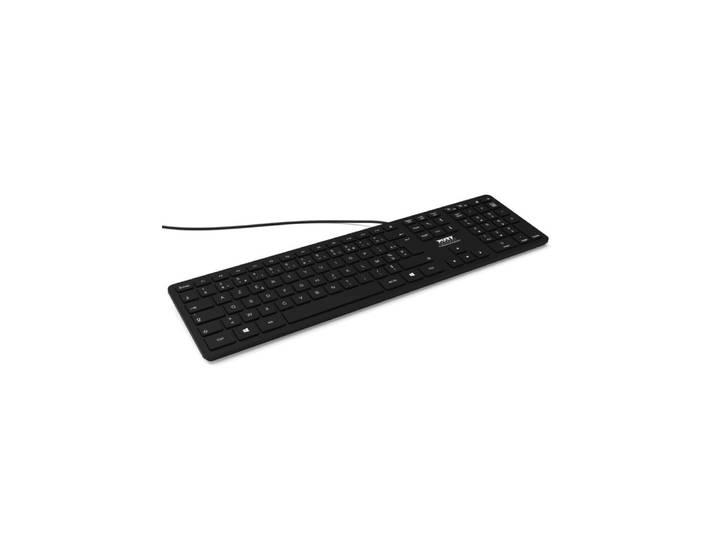 Port Designs 900754-FR, Standard, USB, AZERTY, Noir