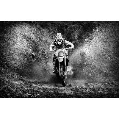 Fototapete PAPERMOON "Photo-Art PAUL GOMEZ, MOTORCROSS", bunt, B:3,5m L:2,6m, Vlies, Tapeten