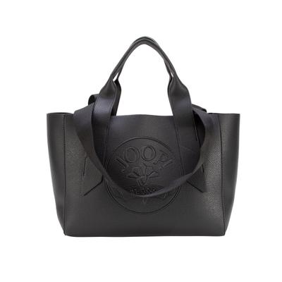 Handtasche JOOP JEANS "alto jill handbag mho", Damen, Gr. B/H/T: 31,5cm x 25cm x 15,5cm, schwarz, Lederimitat, Taschen Handtasche, Damen Umhängetasche, Schultertasche im zeitlosem Design