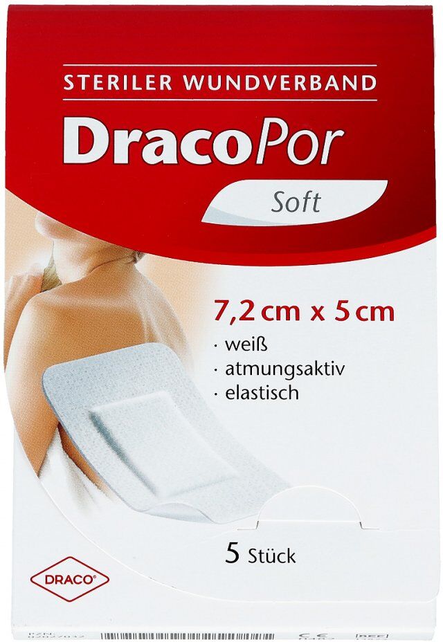 Dracopor Wundverband 7,2x5cm steril 5stk