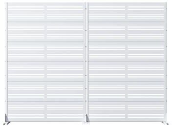 Dovelina Outdoor Privacy Screen Metal Privacy Screen Panel Free Standing