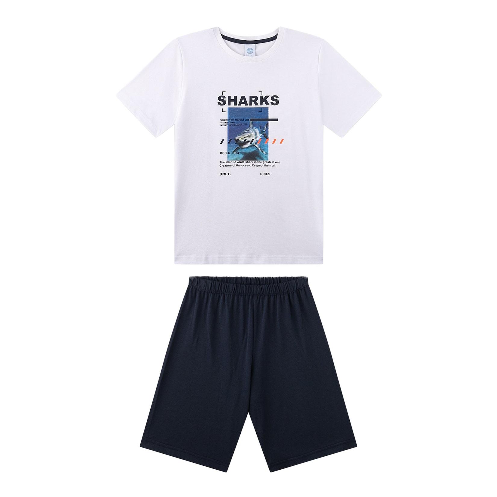 Pyjama short Teens Sharks Jungen Pyjama
