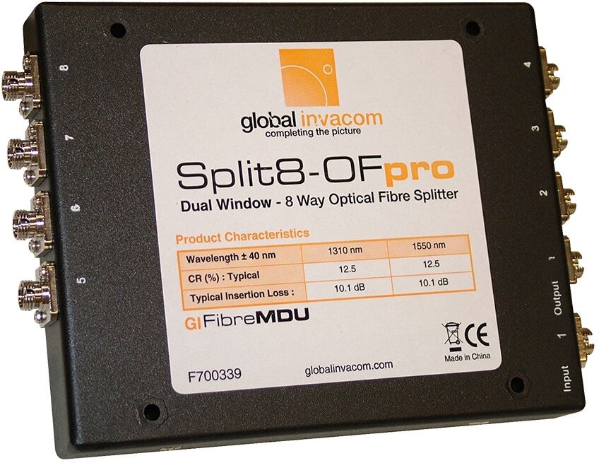 Splitter Fibra Óptica 8 Saídas - INVACOM
