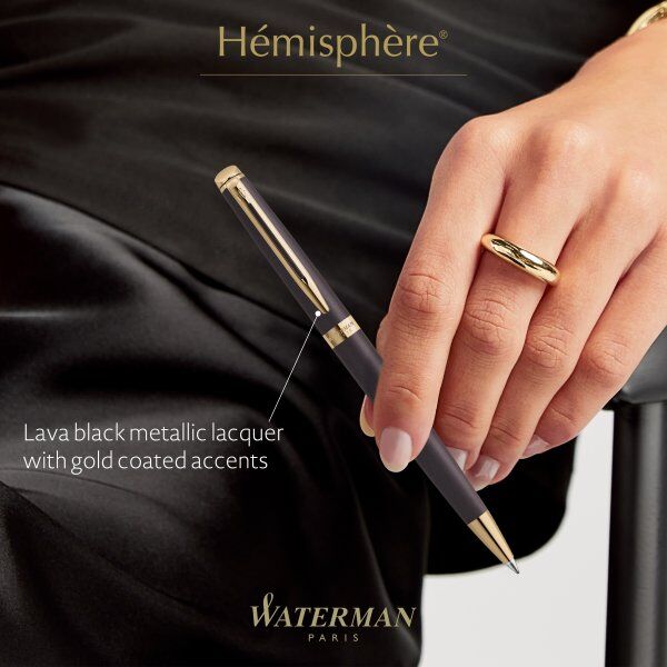 Waterman Hémisphère Lava Black Kuglepen   M