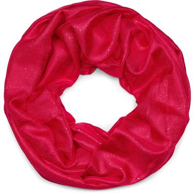 Loop STYLEBREAKER "Seidiger Einfarbiger Loop Glitzer", Damen, rot, Obermaterial: 100% Viskose CV., Modisch, Modetücher Loop
