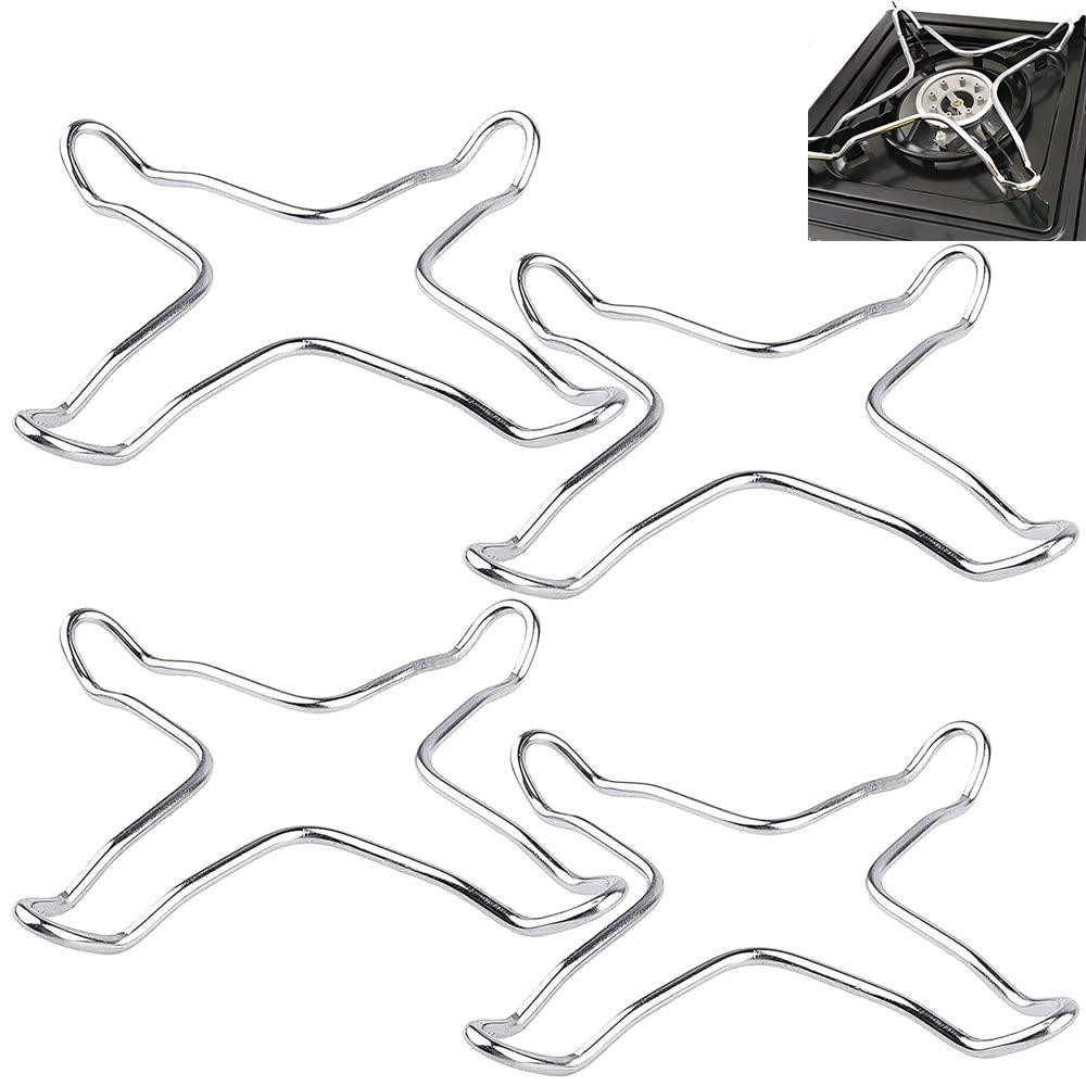 Dripio Set van 4 antislip gasfornuissteunen van gietijzer, 14 x 14 cm
