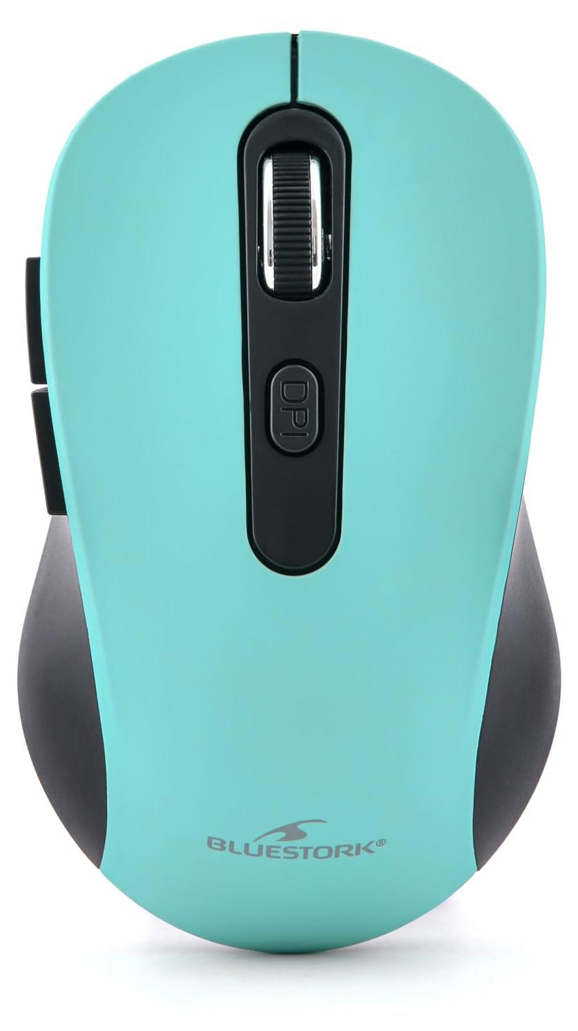 BlueStork Draadloze Muis - Oplaadbaar, Stille Werking met USB-ontvanger