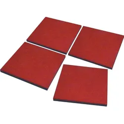 T&J Fallschutzplatten 50 x 50 x 2,5 cm rotbraun