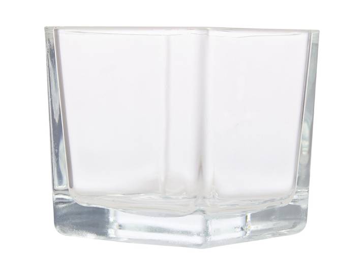 Glaswindlicht Klar Quadratisch 8 × 8 cm