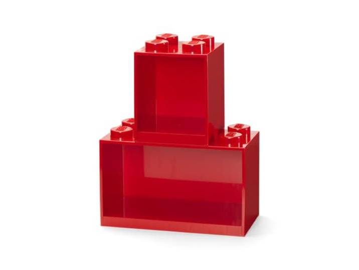 Room Copenhagen 41171730 Ensemble de tablettes de Briques Lego\, 2 pièces\, Rouge\, One Size