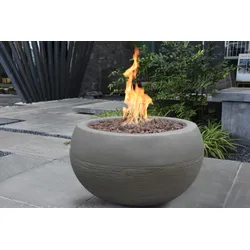 Elementi Gasfeuerstelle "Marra" in Beton-Optik,grau,68 x 68 x 45 cm (L x B x H)