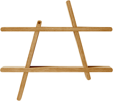 Andersen Furniture A-Shelf Hylde Eg (Natur Olie) - Medium L52 Cm