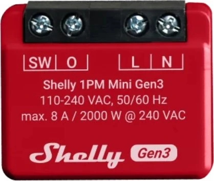 Shelly Plus 1PM Mini, Schaltmodul, WiFi, Gen3