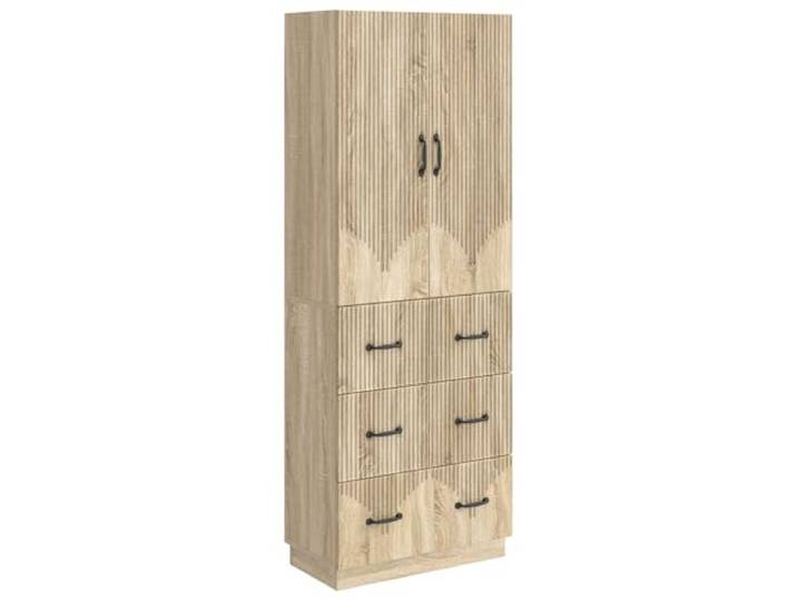 Heofavd 2er Set Schrank Sonoma-Eiche 66x34,5x87 cm Holzwerkstoff