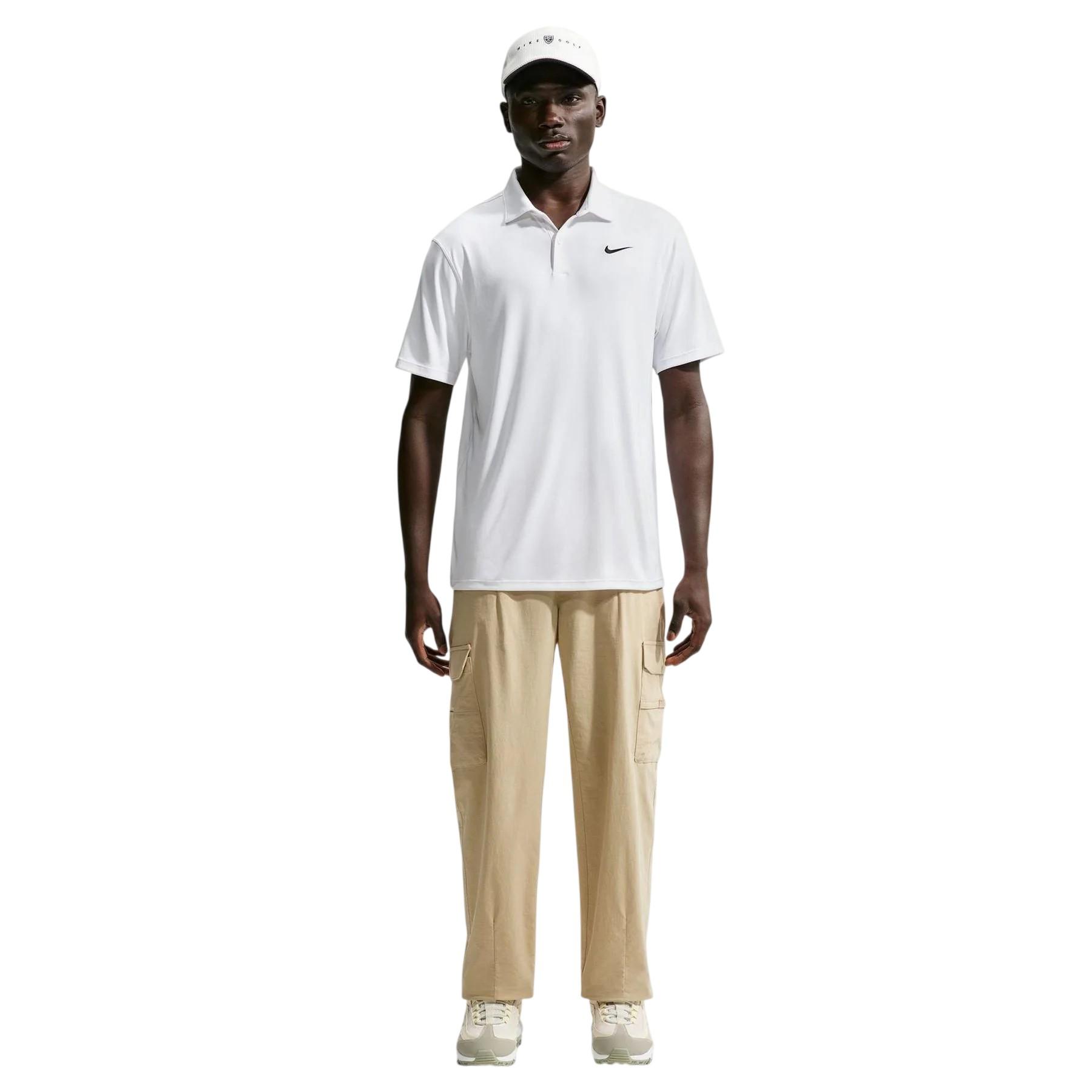 Nike - "Performance" Poloshirt für Herren, kurzärmlig (Weiß/Schwarz)