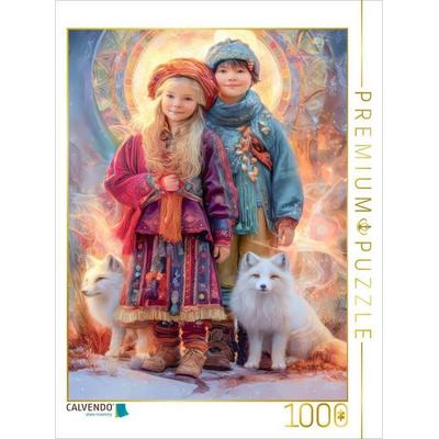 CALVENDO Puzzle Folklorekleidung der norwegischen Ureinwohner | 1000 Teile Lege-Größe 64x48cm Foto-Puzzle für glückliche Stunden