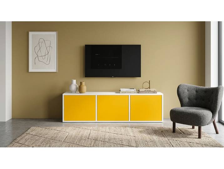 buffet coloré sur mesure Pickawood MDF mélaminé MDF Blanc mat
