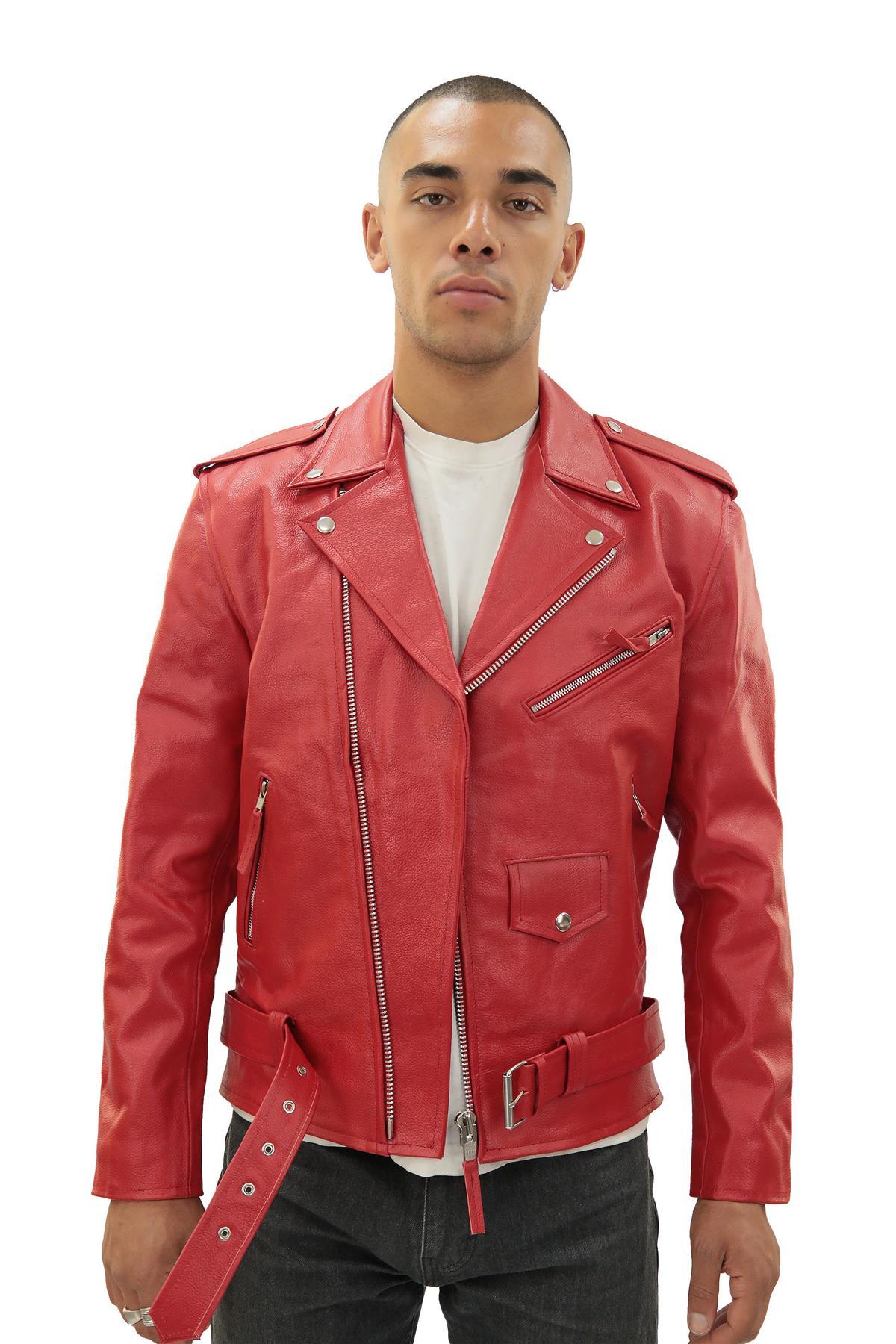 Schwarze Brando-Jacke aus Rindsleder für Herren – Venedig