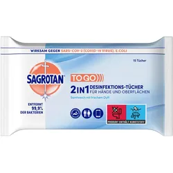 Sagrotan 2in1 Desinfektions-tücher 15 St