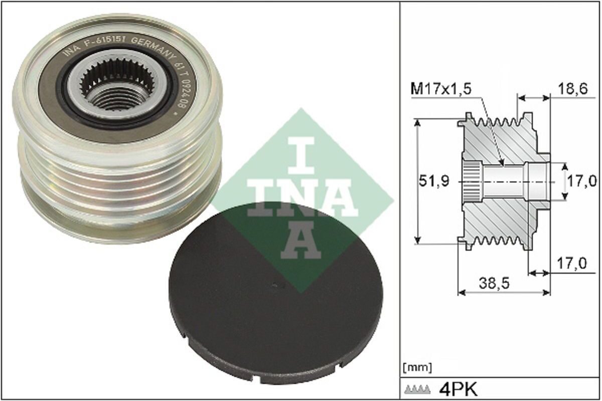 Schaeffler Ina Generatore a ruota libera INA 535 0346 10