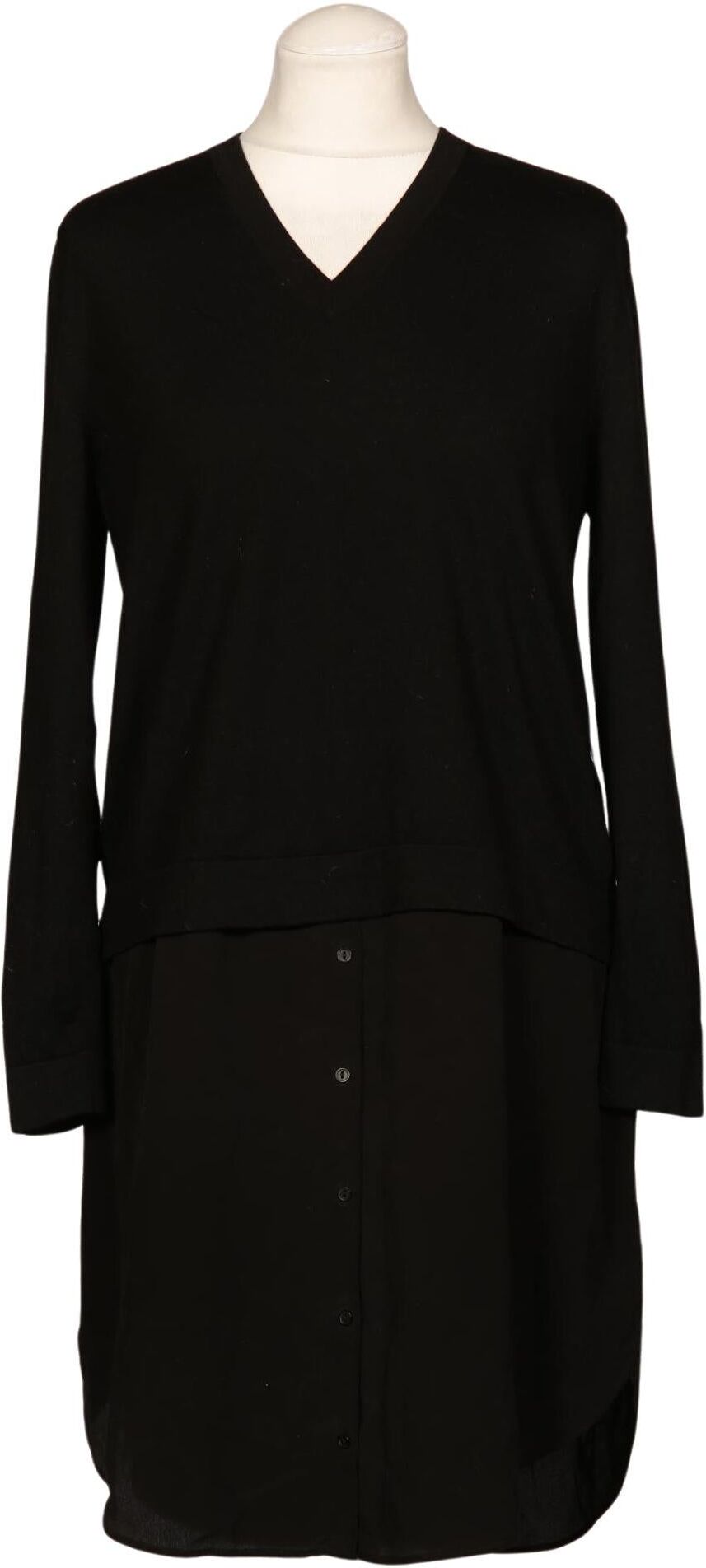 COS Damen Kleid, Schwarz, Gr. S, Wolle / Seide - Second Hand