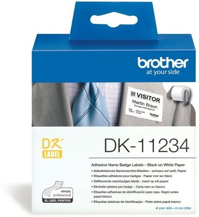 Brother Labels, Sort På Hvid, 60 X 86 Mm