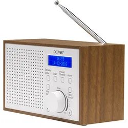 Denver DAB-46WHITE Radio Internet Analog & Digital Braun, Weiß