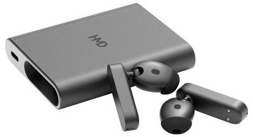 HMD Amped Buds In Ear Kopfhörer Bluetooth Schwarz Mikrofon-Rauschunterdrückung Schweißresistent Sport